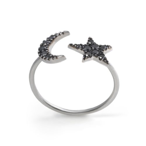Anillo Moon & Star Ring