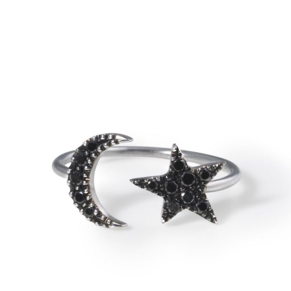 Anillo Moon & Star Midi Ring
